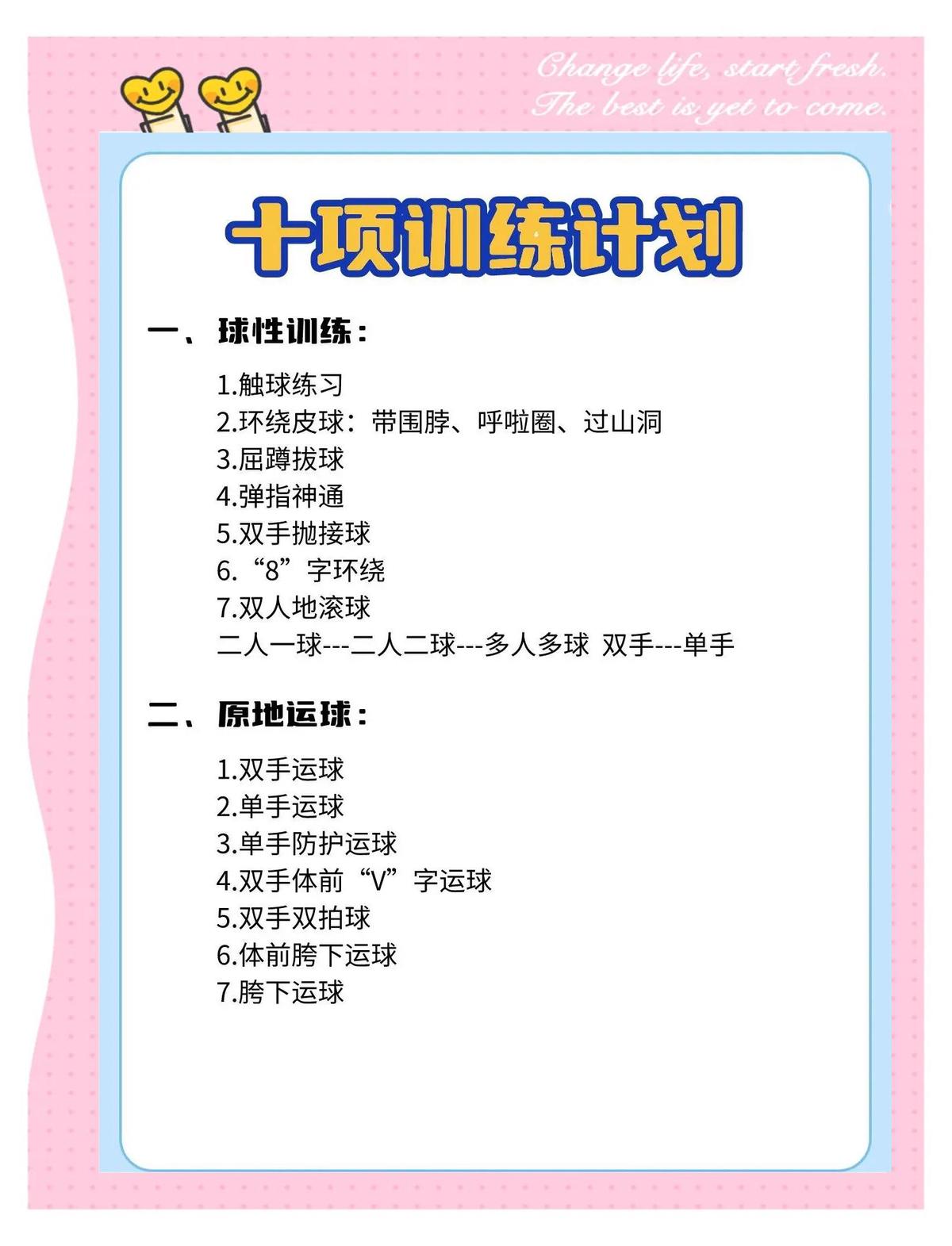 篮球队训练目标